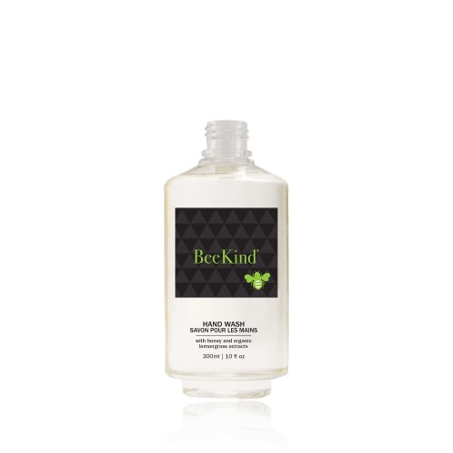 BeeKind Clear Tamper-Proof Premium Pump Hand Wash, Bottle, Empty, No Pump, 10oz/ 300ml